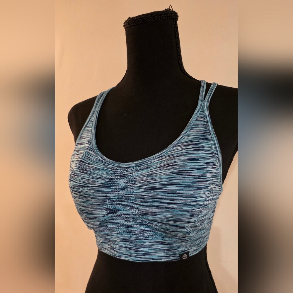 Adorable Blue Atheltic Sports Bra W/Built-In Cups (No Size Tag)‎